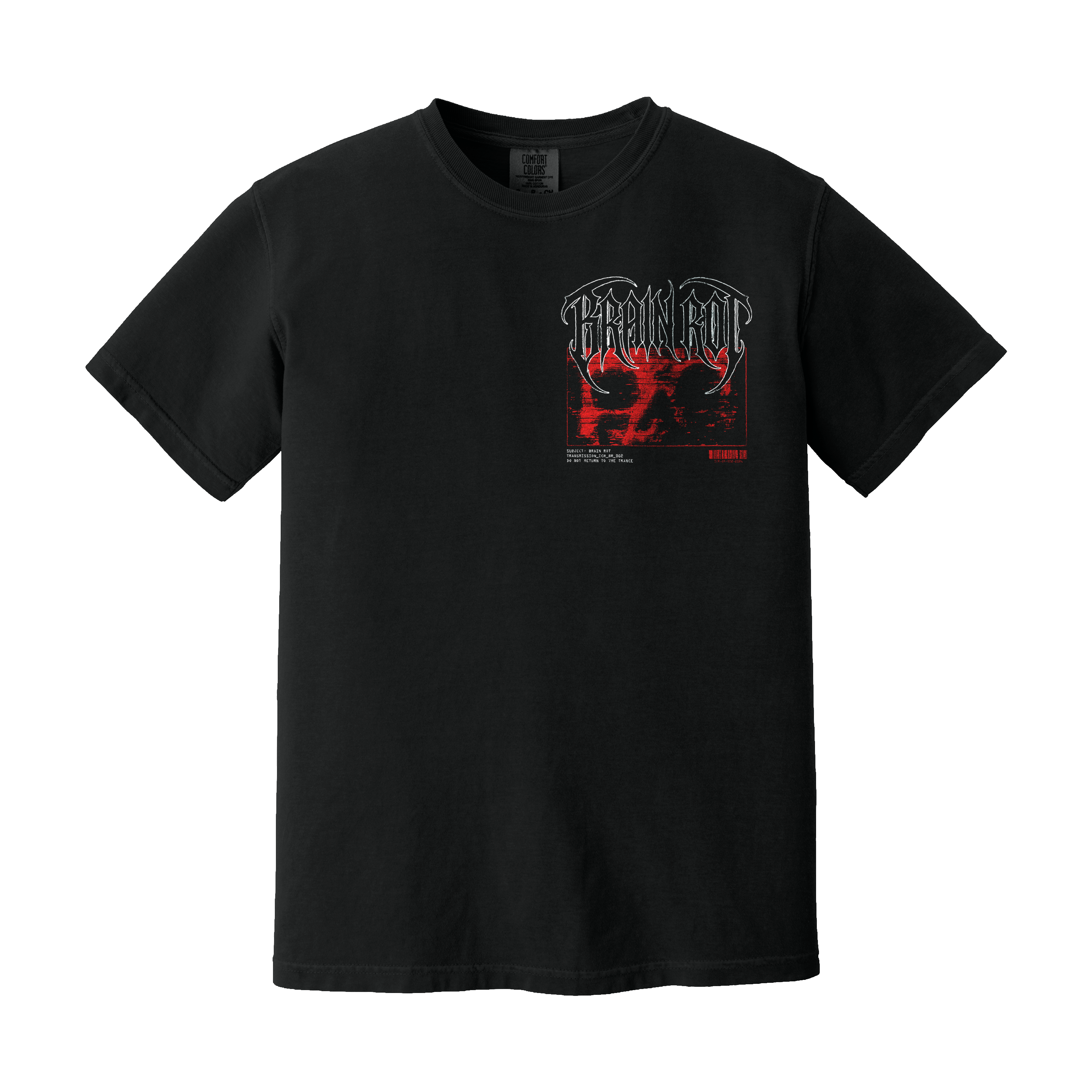 BRAIN ROT STATIC SKULL TEE
